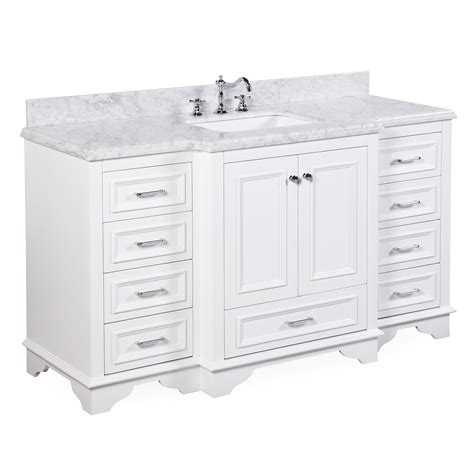 Buy Nantucket 60 Inch Single Bathroom Vanity Carrarawhite Includes