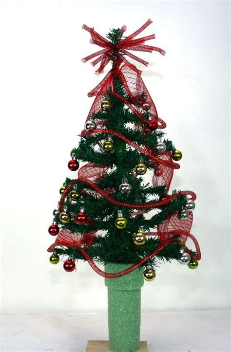 Some cemeteries only allow fresh flowers. Mini Christmas Green Tinsel Tree For 3 inch by ...