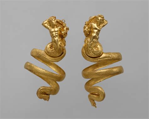 Pair Of Gold Armbands Greek Hellenistic The Metropolitan Museum