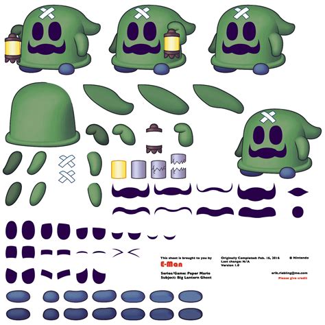 Custom Edited Yoshi Customs Big Lantern Ghost The Spriters Resource