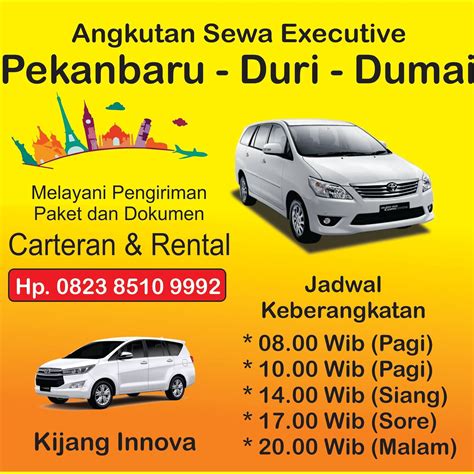 Travel Pekanbaru Dumai Hp 082385109992 | Pekanbaru