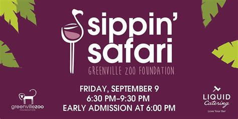 Sippin Safari 2022 Greenville Zoo 9 September 2022