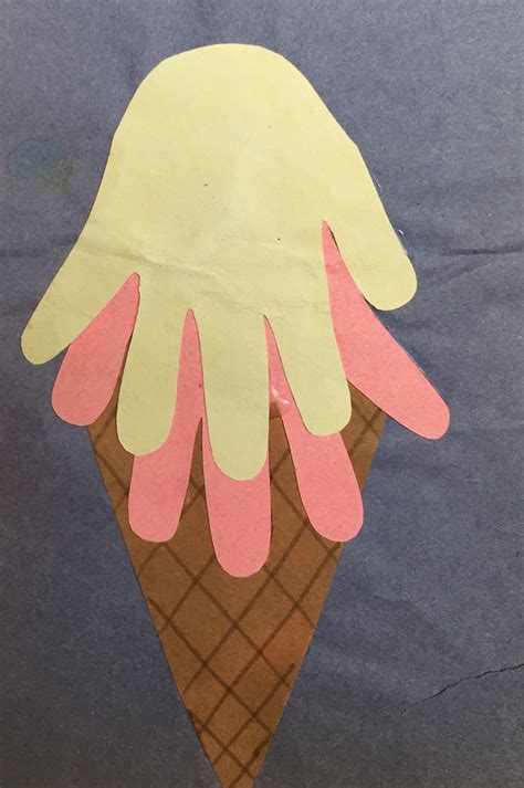 Ice Cream Handprint Craft