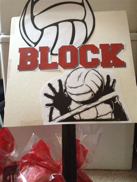 Block Signs Made For All The Parents To Cheer At The Club Volleyball