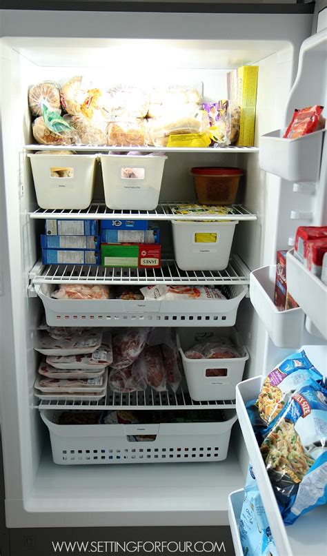 How to organize top freezer. Five Easy Freezer Organizing Ideas - Setting for Four