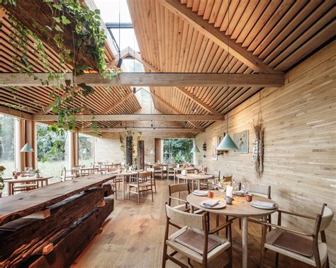 Timber Dining Hall With A Skylight In The World Famous Danish