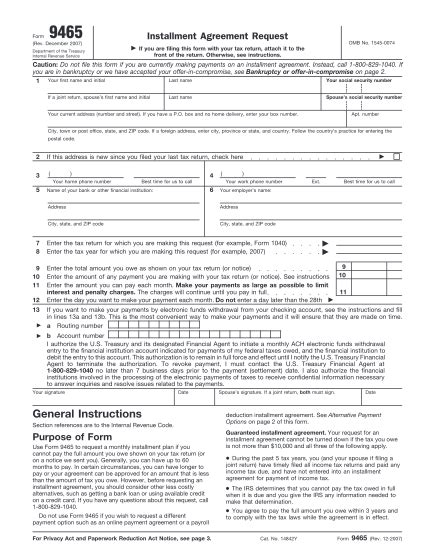 23 Form 9465 Free To Edit Download And Print Cocodoc