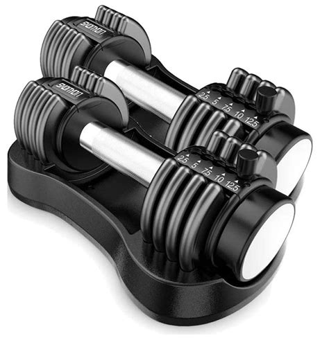 Skonyon Adjustable Dumbbells Set 125 Lbs Weight With Handle And Weight