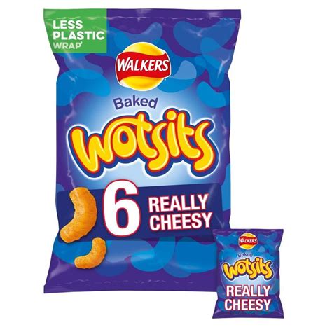 Walkers Wotsits Really Cheesy Multipack Snacks 6 X 165 G Approved Food