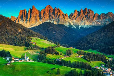 Beautiful Spring Landscape In Italy Nature Stock Photos Creative Market