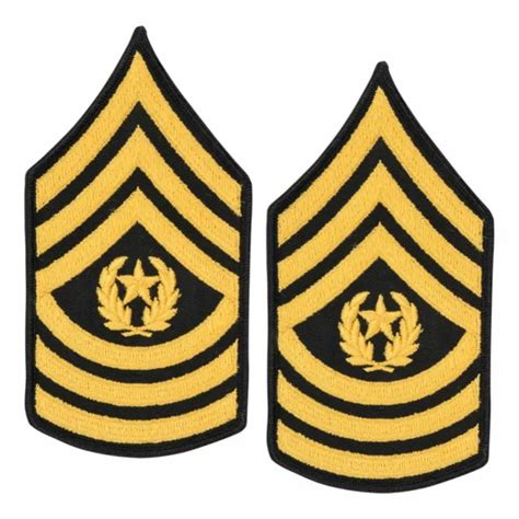 Us Army Asu Large Sleeve Rank Insignia Command Sergeant Major Csm E 9 3