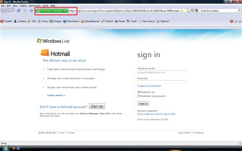 Move your mouse towards the input field, and click to. Hotmail Hacking, Part 3 | Defending The Kingdom: Security ...