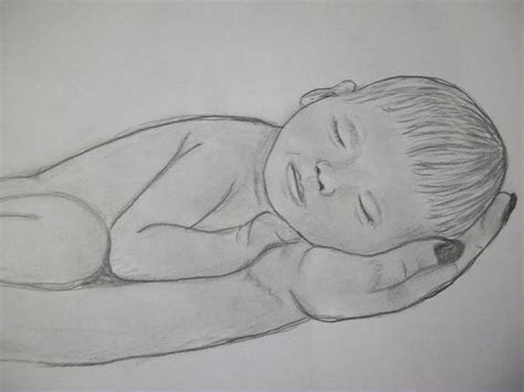 Newborn Baby Drawings In Pencil