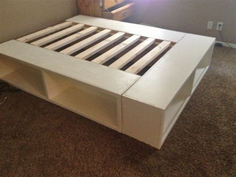 18 Gorgeous Diy Bed Frames • The Budget Decorator Diy Storage Bed