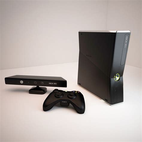 Gameconsole Voor Thuis Xbox 360 3d Model
