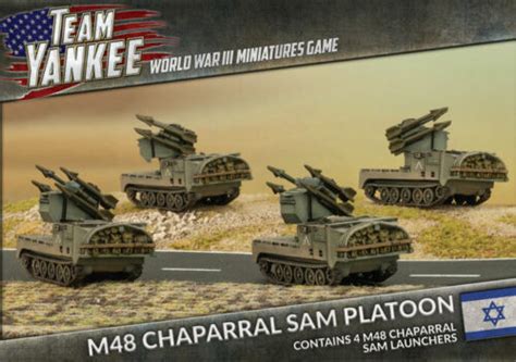 Team Yankee Israeli M48 Chaparral Sam Platoon Tibx07 9420020246195 Ebay