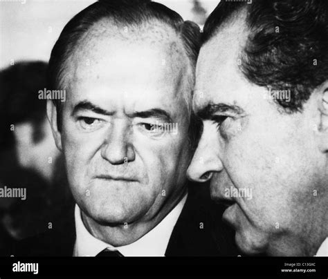 1969 Us Presidency Vice President Hubert Humphrey And President