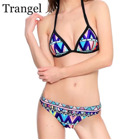 Buy Trangel 2017 Sexy Push Up Swimwear Halter Bikini