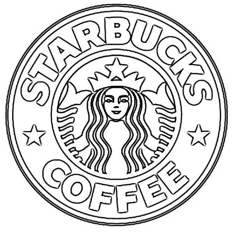 Logo Of Starbucks Coffee Coloring Page Free Printable Coloring Pages