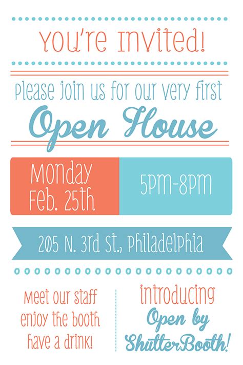 Youre Invited Join Us For Our Very First Open House Shutterbooth
