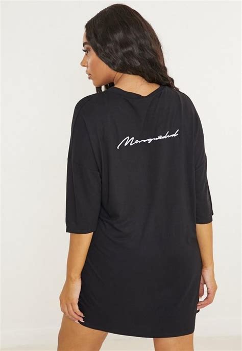 Plus Size Black Missguided Night T Shirt Dress Shirt Dress T Shirt