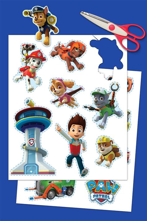 Print the tags on blank sticker sheets, plain paper, or card stock and attach them to your paw patrol party bags. PAW Patrol Printable Stickers | Nickelodeon Parents