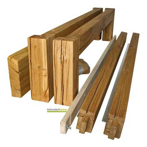 Bett ideen für kleine räume; Betten aus Holzbalken • Massivholz Qualität