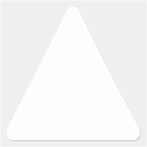 White Color Triangle Stickers Zazzle