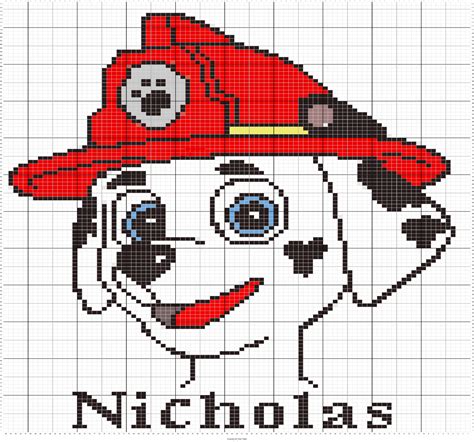 With designs for all members of the family, here at matalan we've got traditional tartan and fair isle pyjamas, together with cute reindeer and snowman prints and whacky slogan designs. Marshall from PAw Patrol. | Cross stitch baby, Cross ...