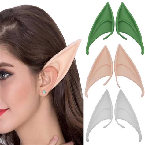 【halloween Horror Props】1 Pair Funny Elf Ears Fairy Cosplay Accessories