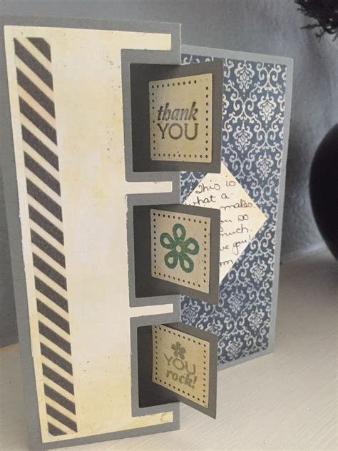 This motion should pivot the card around your index finger and send it flying and spinning. Sizzix Triple square flip its card | Homemade cards, Flip ...