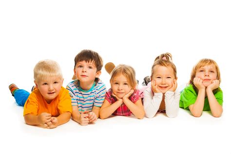 Seven Groups Of Children In 7 Hq Images Isolated On White Backgrounds