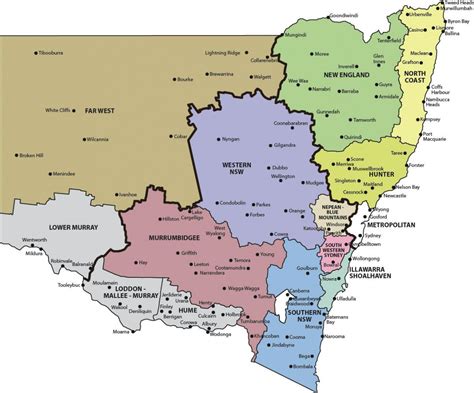 Map Of Nsw Nsw Australia Map Australia