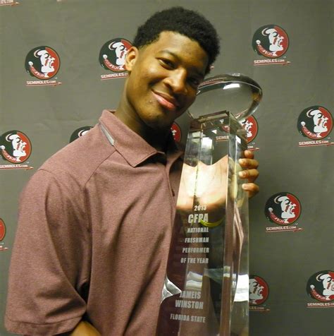 jameis winston earns 2013 cfpa national freshman performer of the year trophy