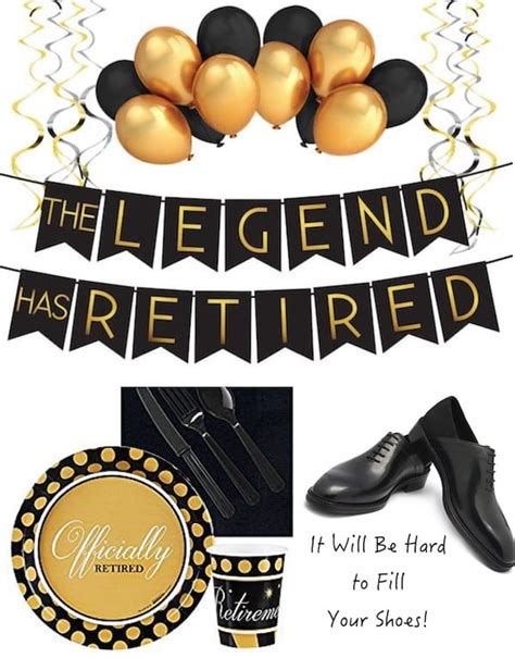 Who says you can't get something chic and fabulous for a. "It Will Be Hard to Fill Your Shoes" Retirement Party | PartyIdeaPros.com