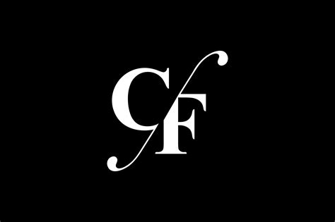 Cf Monogram Logo Design By Vectorseller