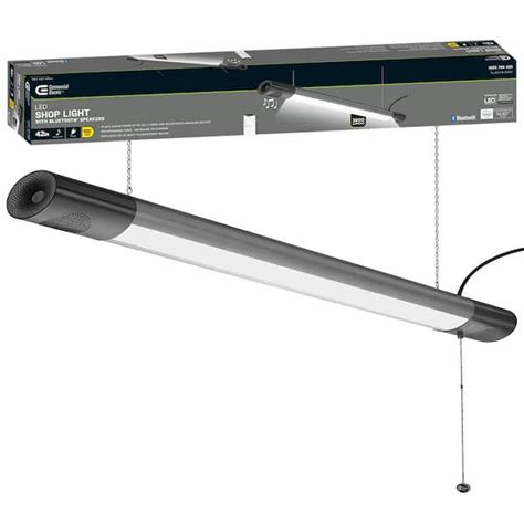 Commercial Electric 42 In 64 Watt Equivalent Integrated Led Black