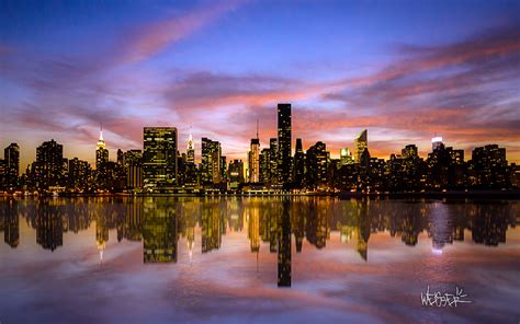 Manhattan Sunset Hd World 4k Wallpapers Images Backgrounds Photos