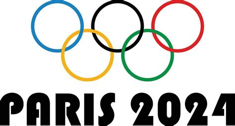 Paris 2024 Olympic Games Official Symbol Logo Abstract Design Vector