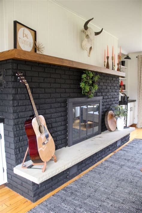 30 Painting Ideas For Brick Fireplace