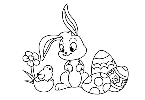 Easter Bunny Coloring Pages 100 Images Free Printable