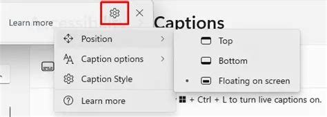 How To Enable And Turn Off Live Caption In Windows