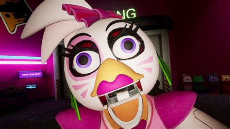 Shattered Glamrock Chica Fnaf Security Breach Animation Jumpscare My