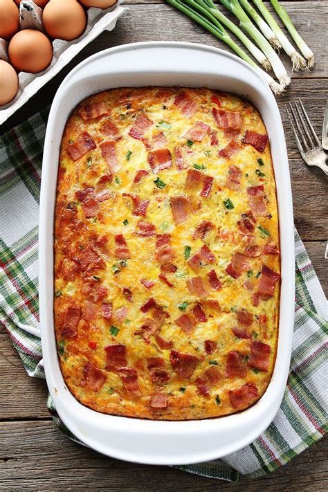 Bacon Potato And Egg Casserole Recipe With Images Easy Breakfast
