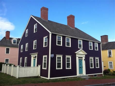 25 Inspiring Exterior House Paint Color Ideas Eggplant Purple Exterior