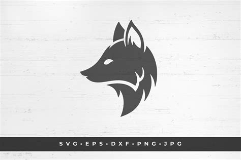 Fox Head Icon Silhouette Isolated On White Background 1108926
