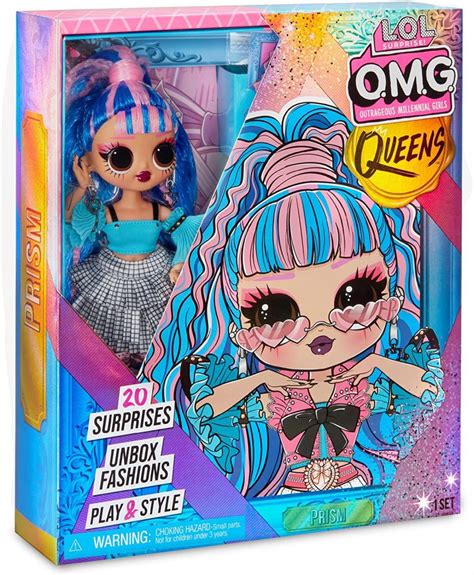 Lol Surprise Omg Queens Prism Fashion Doll With 20 Surprises Including Outfit Premium Snacks