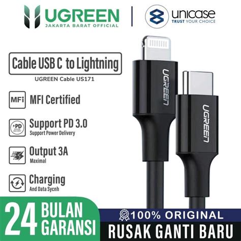 Jual Cable Data Usb C To Iphone Lightning Mfi Ugreen Pd Fast Charging