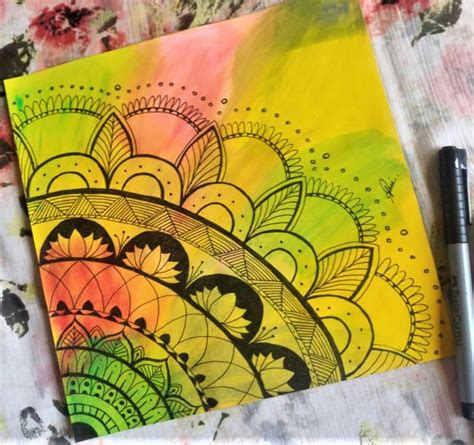 Colored Mandala Art ~ Artyarsh Creative World