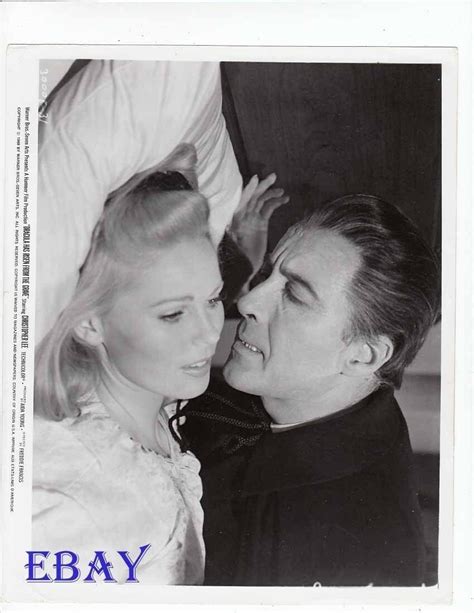 Veronica Carlson Christopher Lee VINTAGE Photo Dracula Has Risen From The Grave Film Dracula